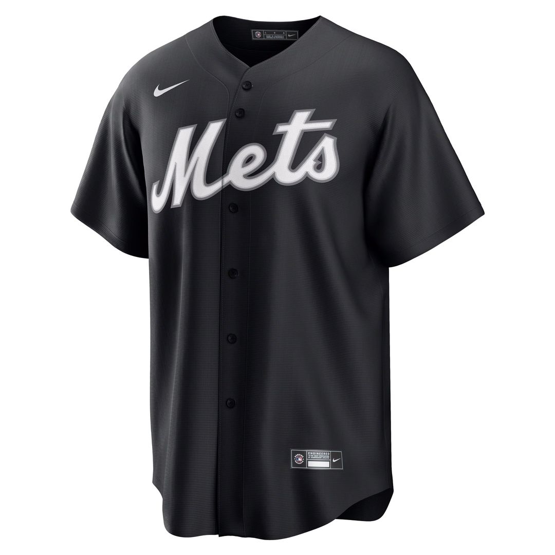 Men's New York Mets Francisco Lindor Nike Black  Replica Player Jersey