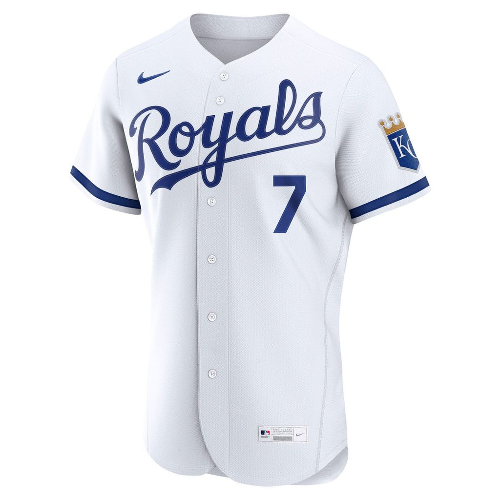 Men's Kansas City Royals Bobby Witt Jr. Nike White  Authentic Jersey