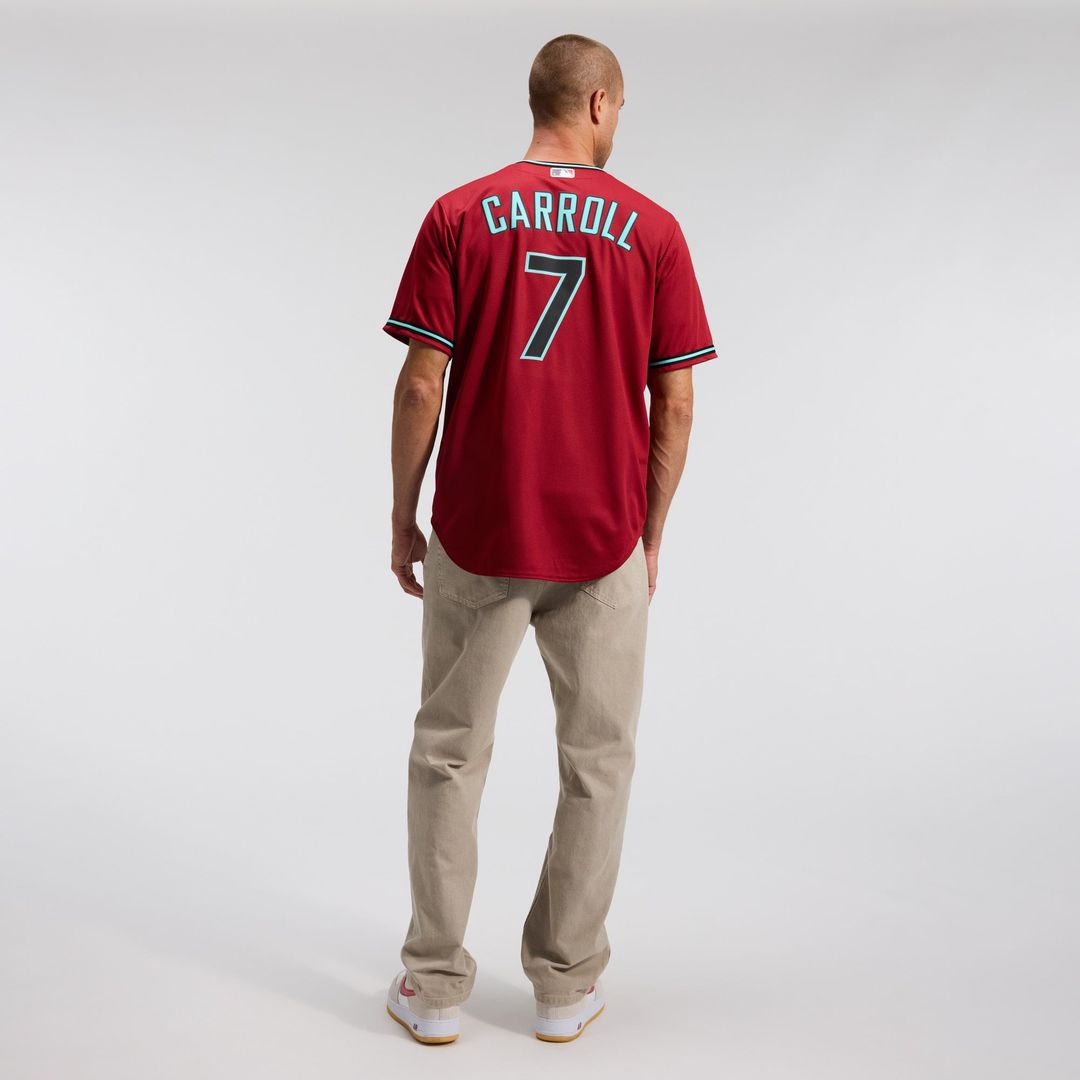 Men's Arizona Diamondbacks Corbin Carroll Nike Gray Road Replica Jersey