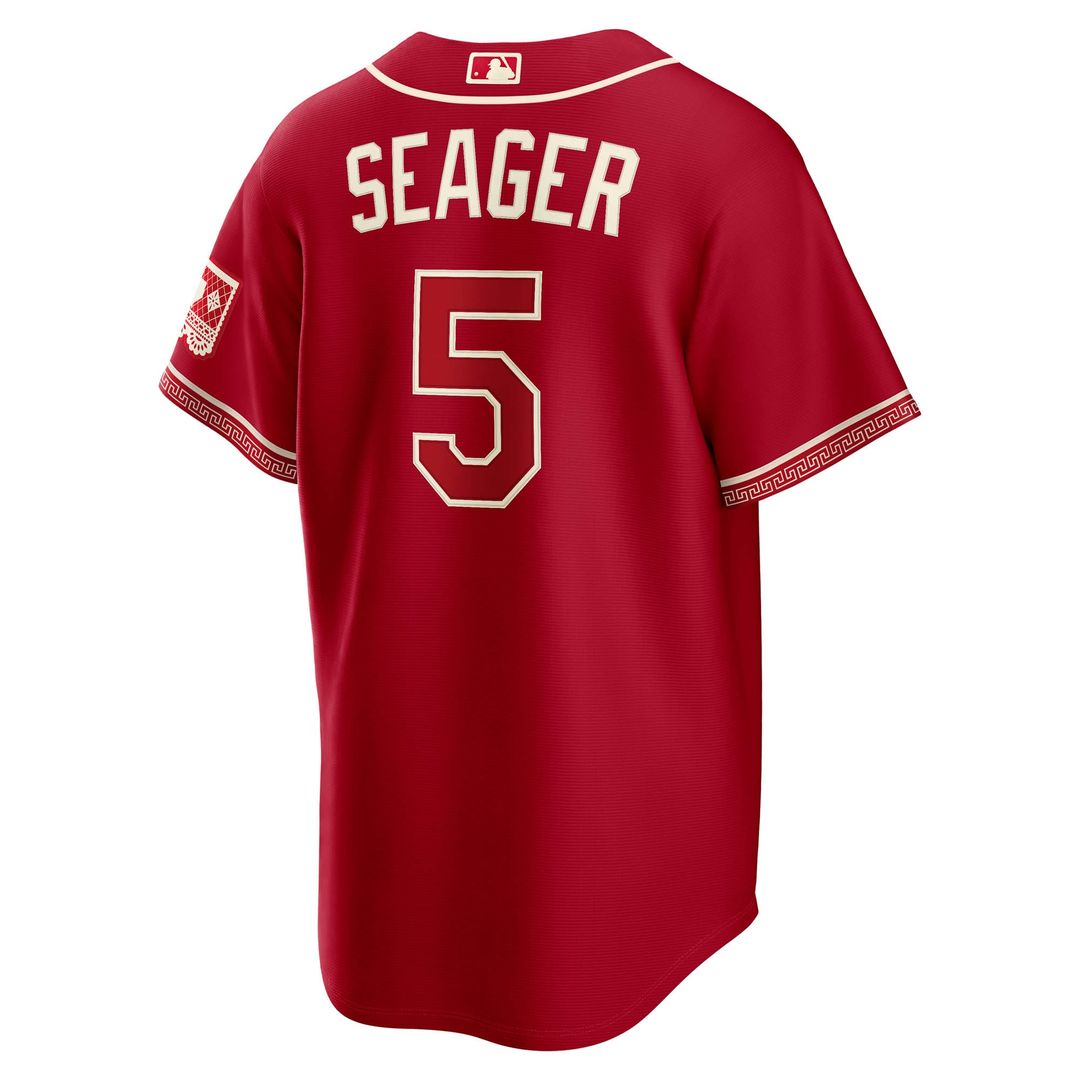 Men's Texas Rangers Corey Seager Nike Red 2026 City Connect Stadium Jersey