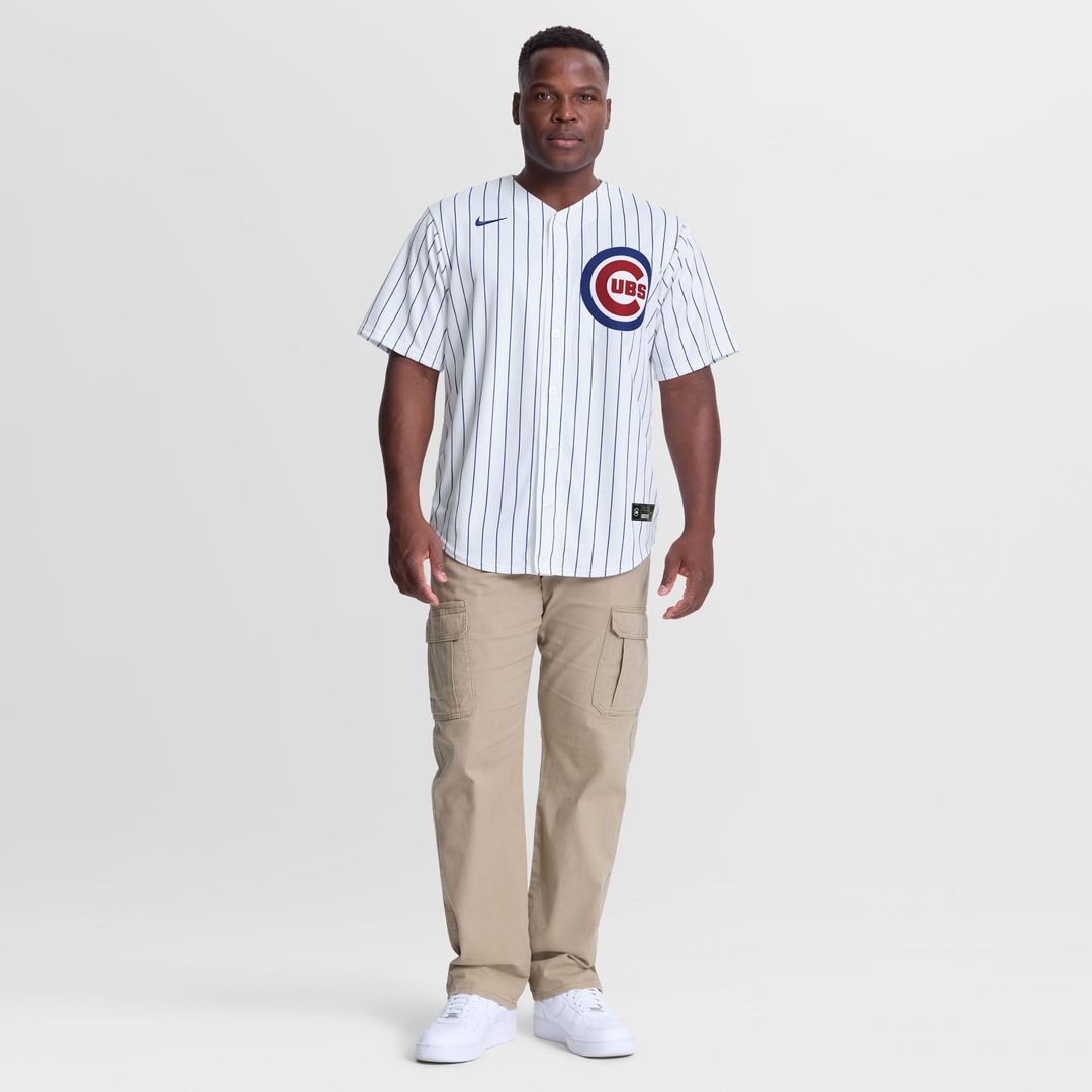 Men's Chicago Cubs Ryan Zeferjahn Nike White Home Replica Jersey