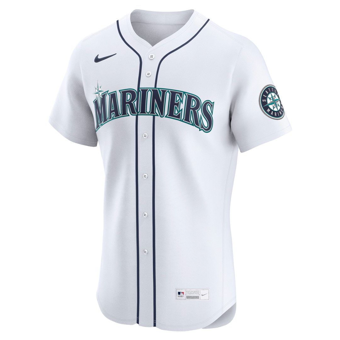 Men's Seattle Mariners Julio Rodríguez Nike White Home Elite Jersey