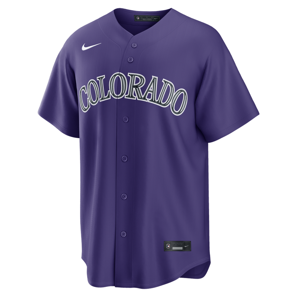 Men's Colorado Rockies Nike Purple Alternate Replica Jersey