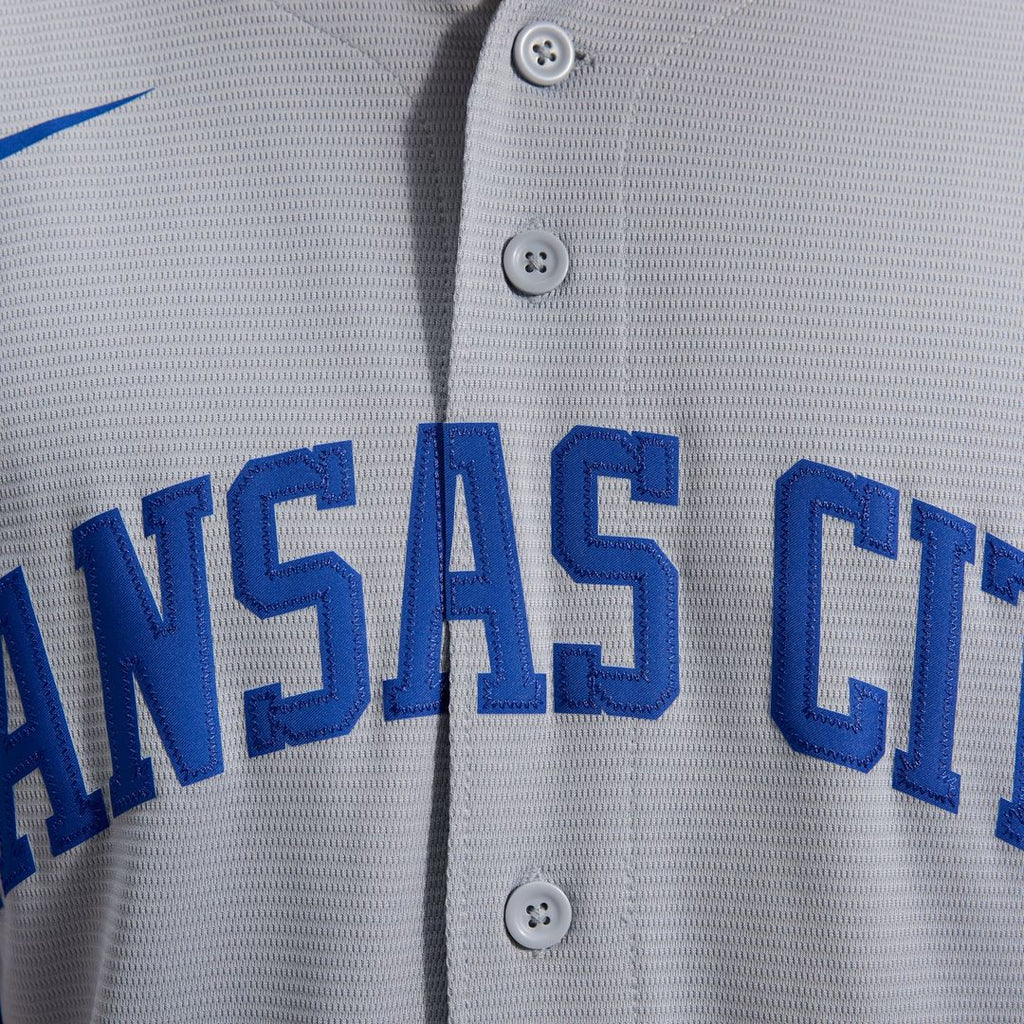 Men's Kansas City Royals Bobby Witt Jr. Nike Gray Road Replica Jersey