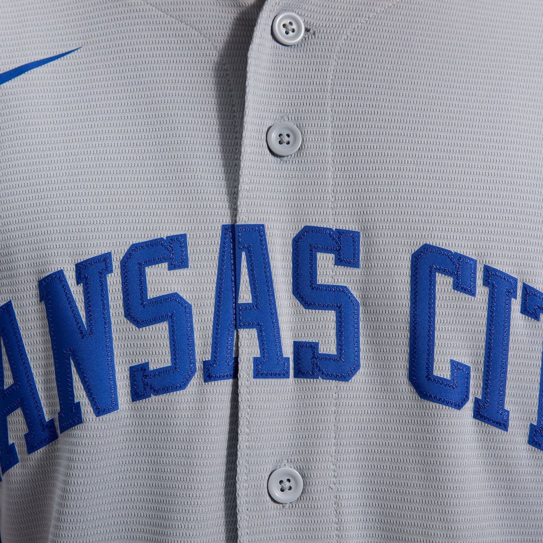 Men's Kansas City Royals Bobby Witt Jr. Nike Gray Road Replica Jersey