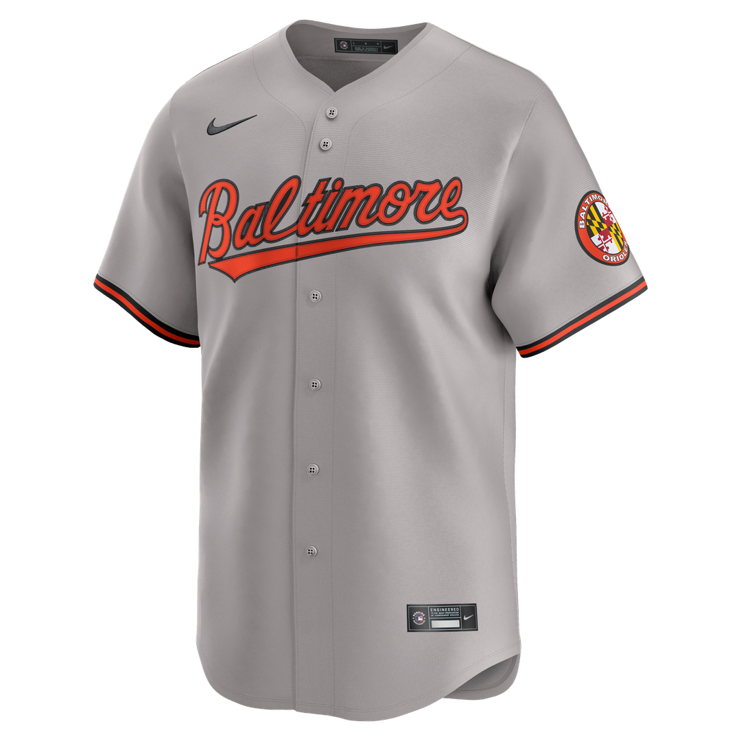 Men's Baltimore Orioles Nike Gray Road Limited Jersey