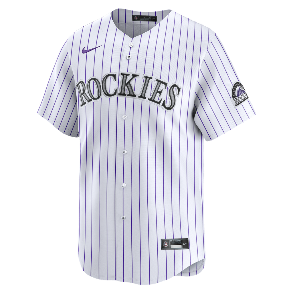 Men's Colorado Rockies Nike White Home Limited Jersey