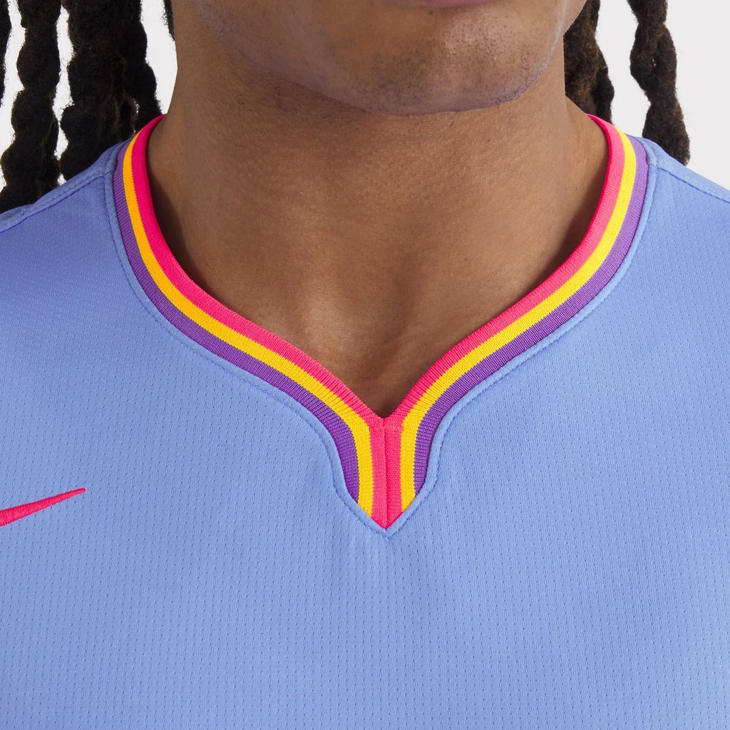 Men's Colorado Rockies Kris Bryant Nike Purple/Light Blue 2025 City Connect Limited Player Jersey