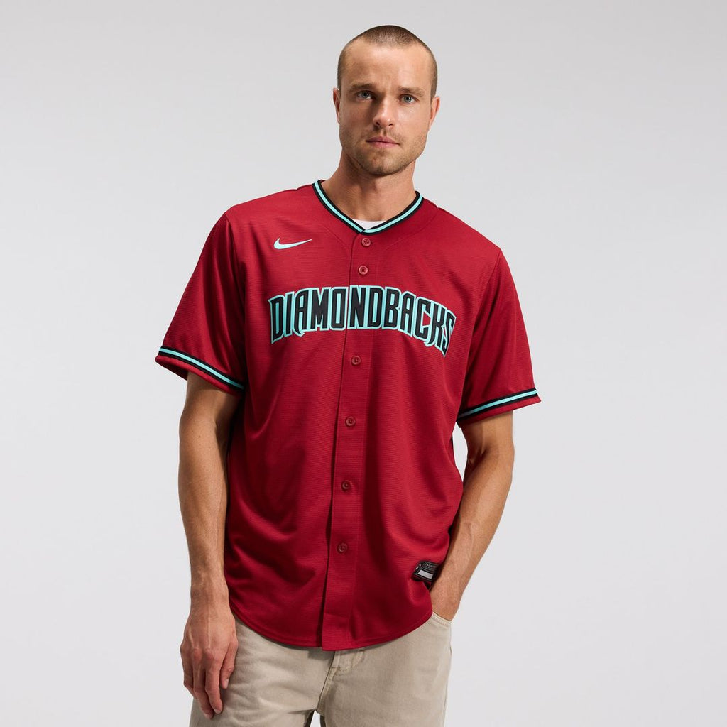 Men's Arizona Diamondbacks Corbin Carroll Nike Gray Road Replica Jersey