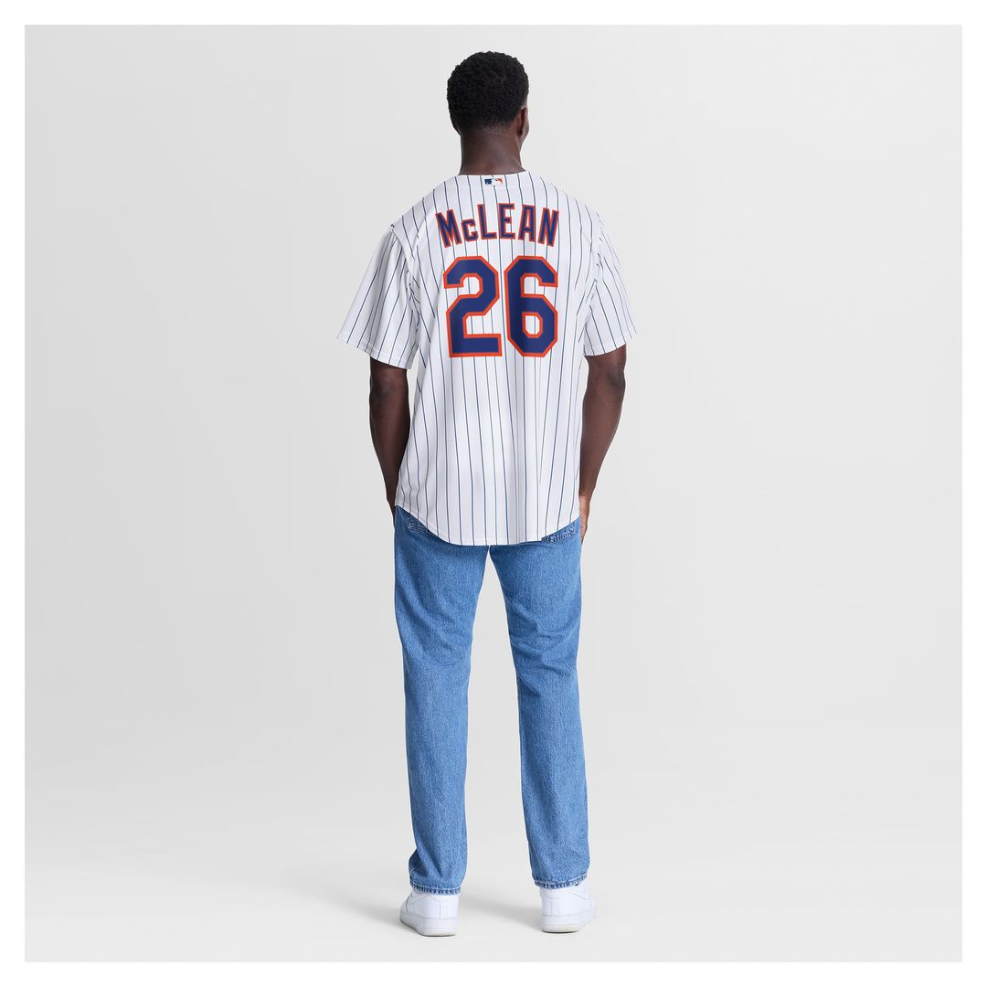 Men's New York Mets Nolan McLean Nike White Home Replica Jersey
