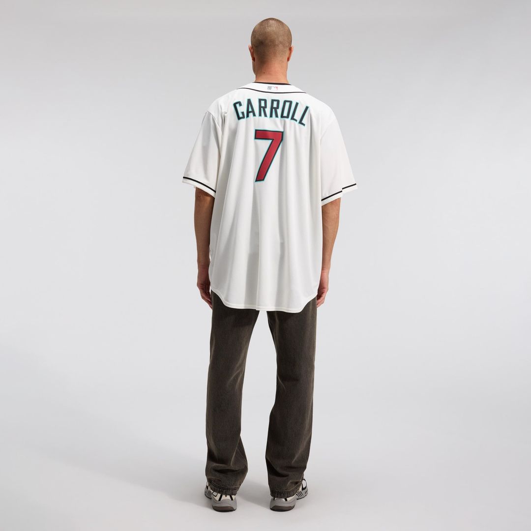 Men's Arizona Diamondbacks Corbin Carroll Nike Cream Home Replica Jersey