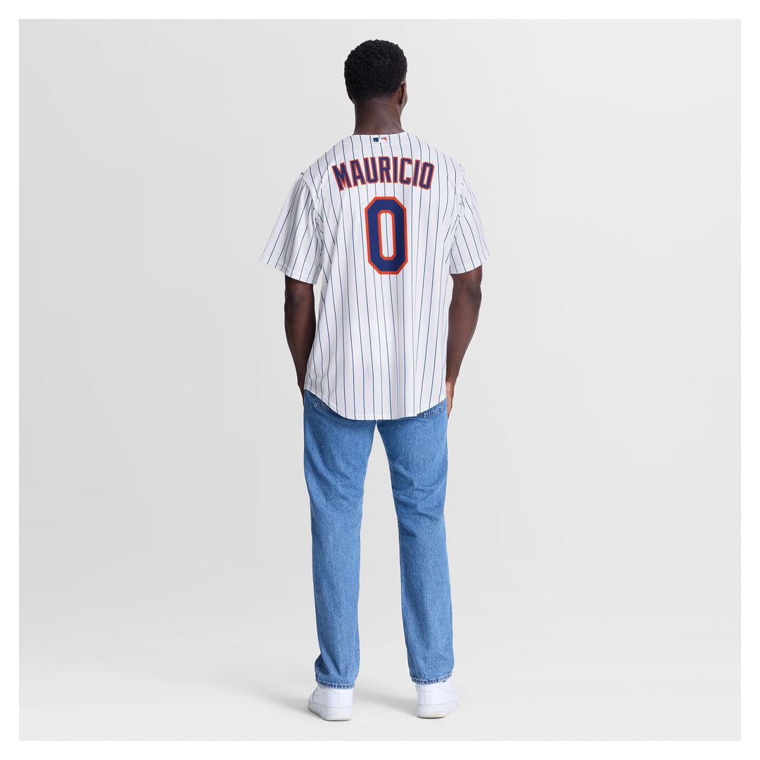 Men's New York Mets Ronny Mauricio Nike White Home Replica Jersey
