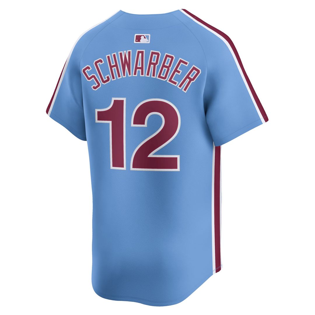 Men's Philadelphia Phillies Kyle Schwarber Nike White Home Limited Player Jersey