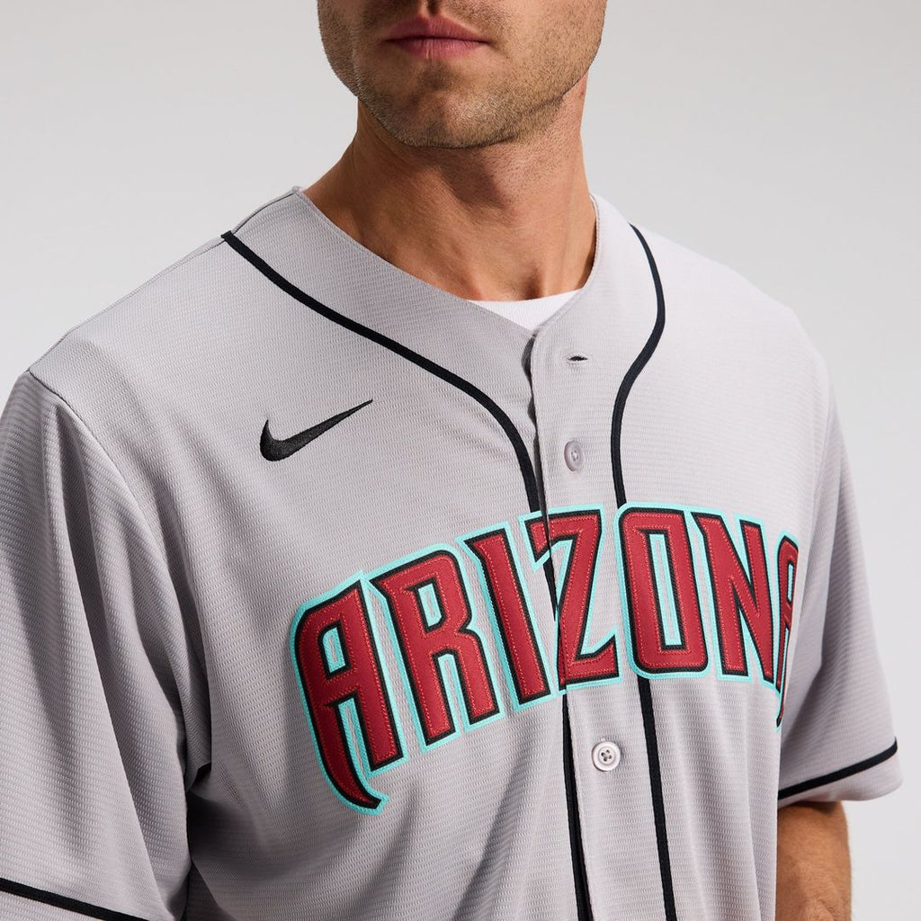 Men's Arizona Diamondbacks Corbin Carroll Nike Gray Road Replica Jersey