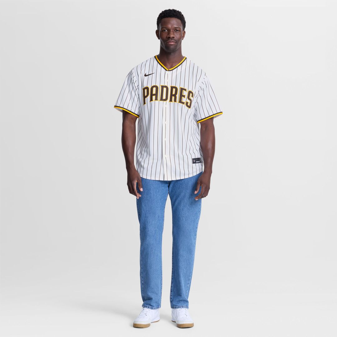 Men's San Diego Padres Jackson Merrill Nike White Home Replica Player Jersey