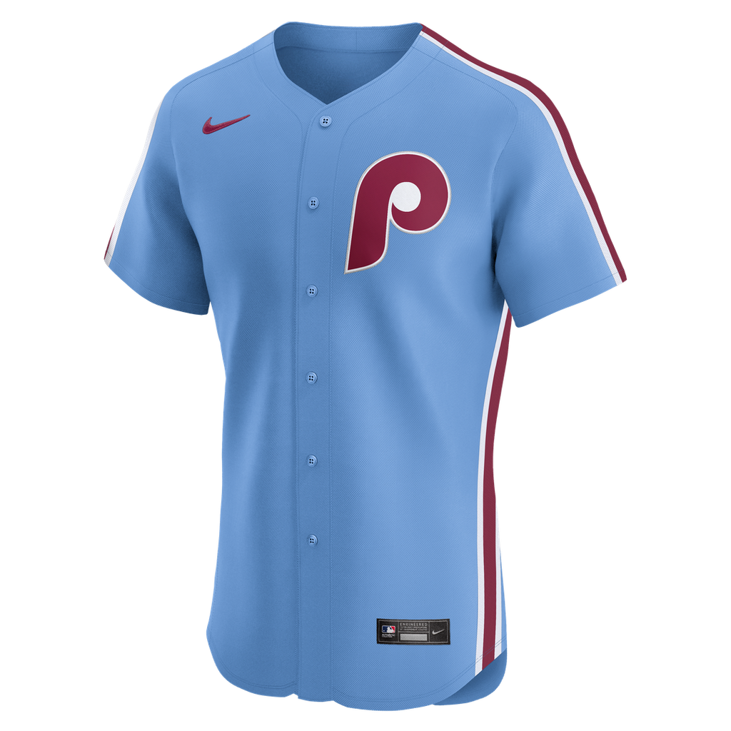 Men's Philadelphia Phillies Nike Light Blue Alternate Elite Jersey