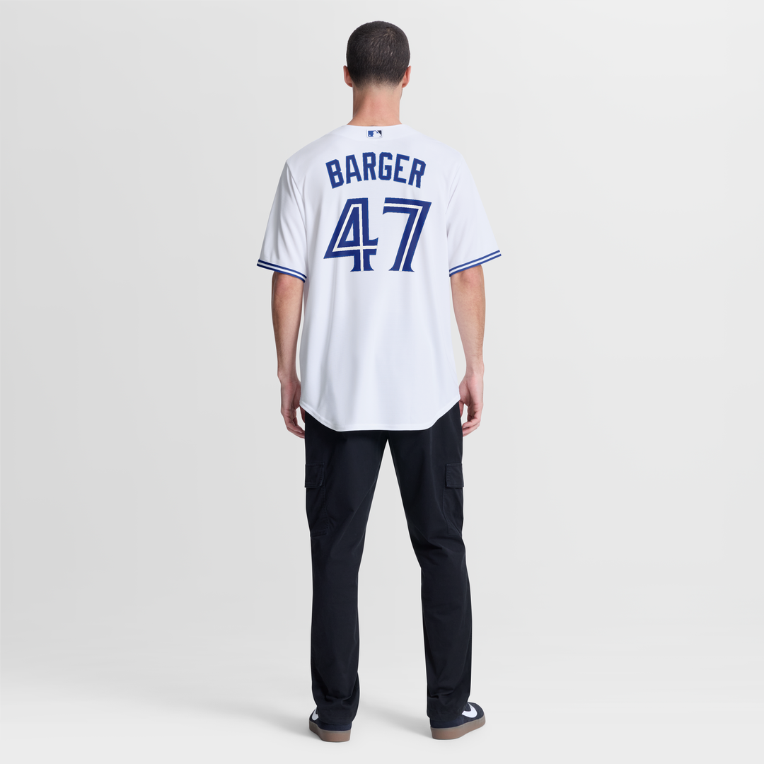 Men's Toronto Blue Jays Addison Barger Nike White Home Replica Jersey