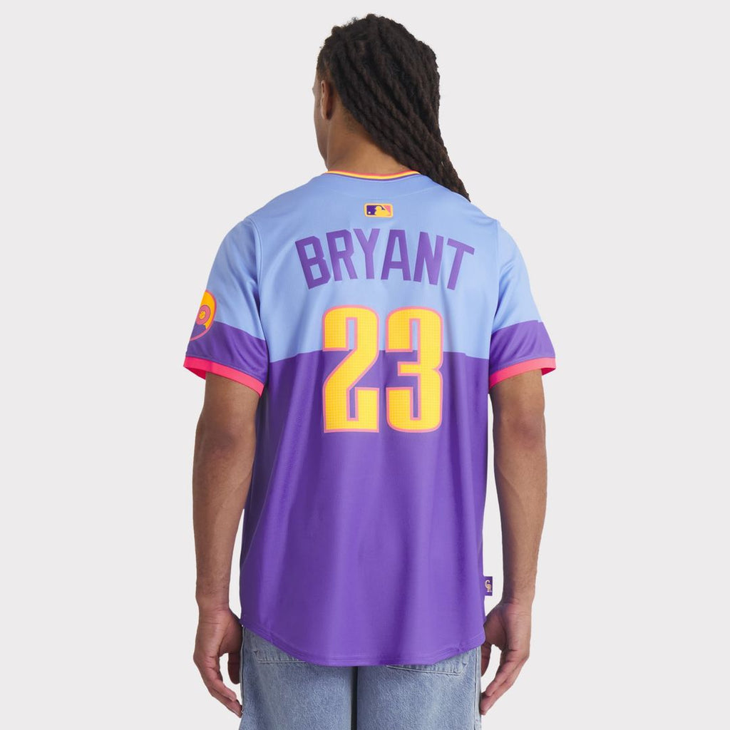 Men's Colorado Rockies Kris Bryant Nike Purple/Light Blue 2025 City Connect Limited Player Jersey