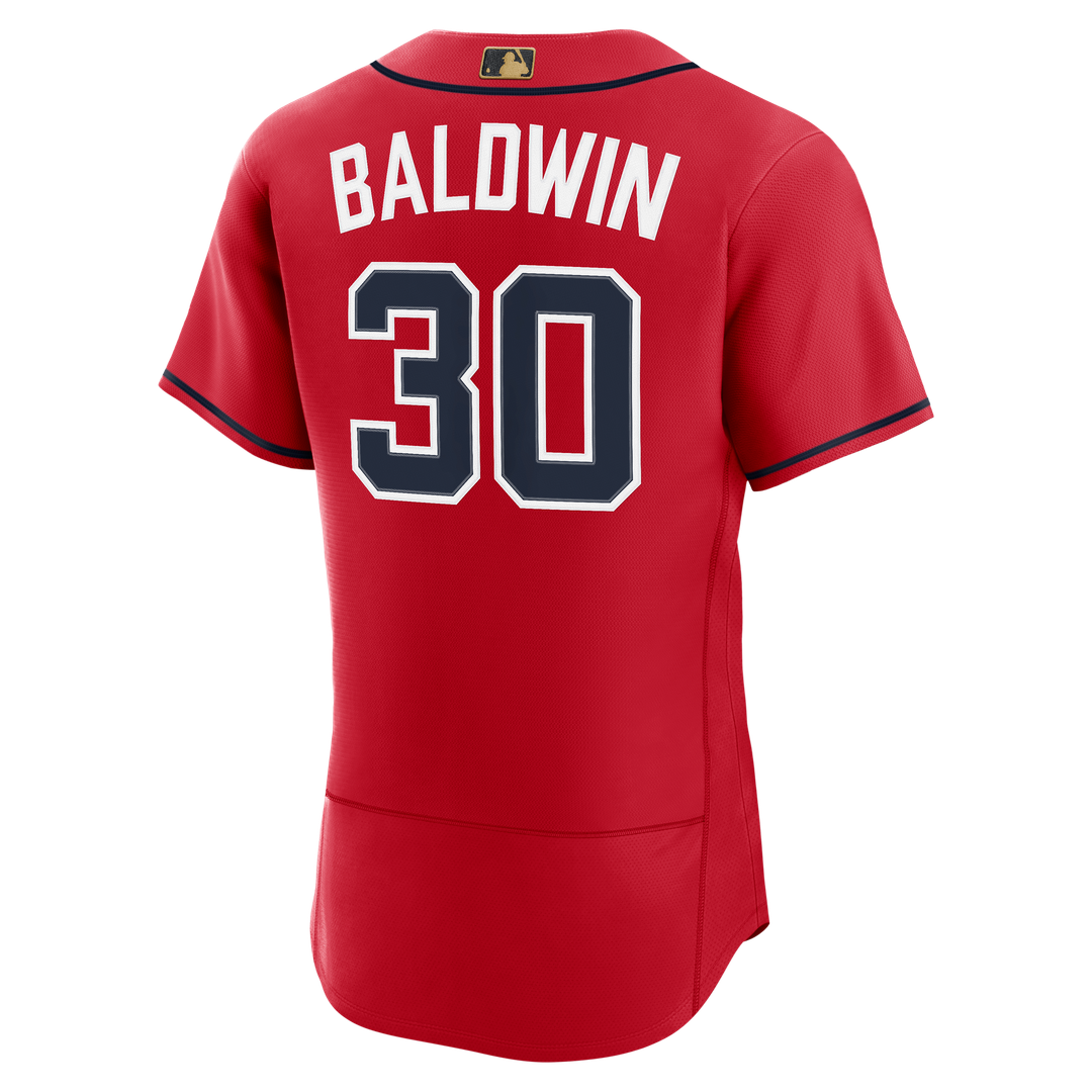 Men's Atlanta Braves Drake Baldwin Nike Red MLB Awards Authentic Jersey