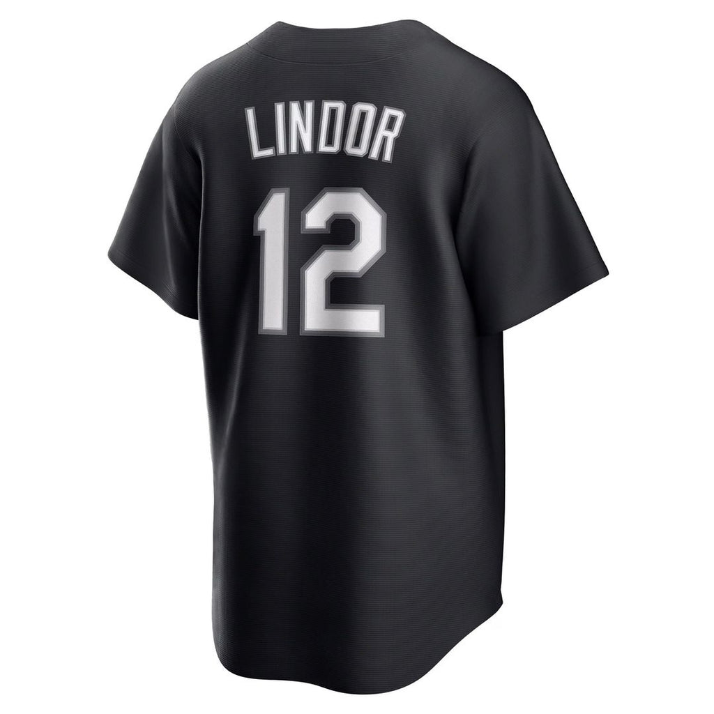 Men's New York Mets Francisco Lindor Nike Black  Replica Player Jersey