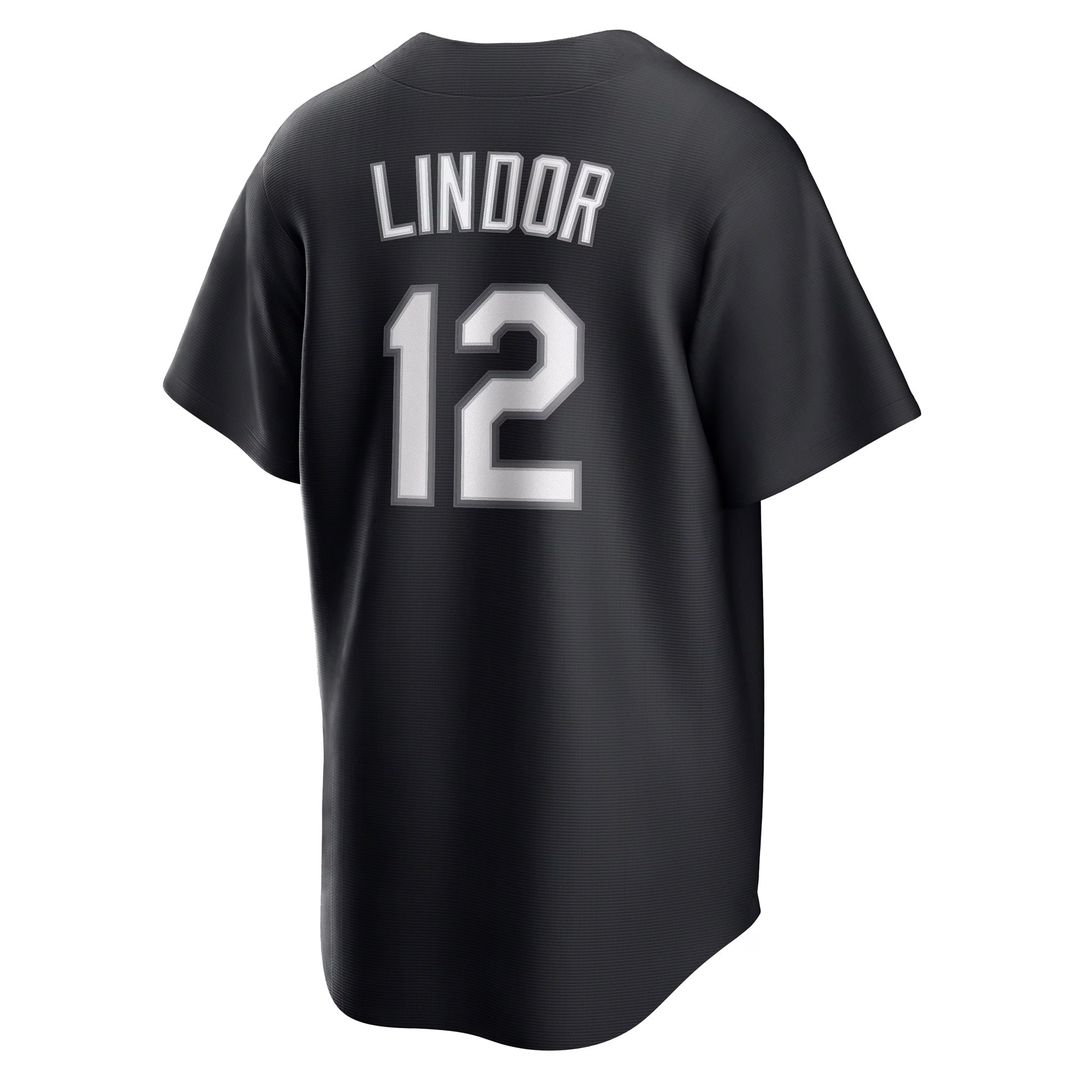 Men's New York Mets Francisco Lindor Nike Black  Replica Player Jersey