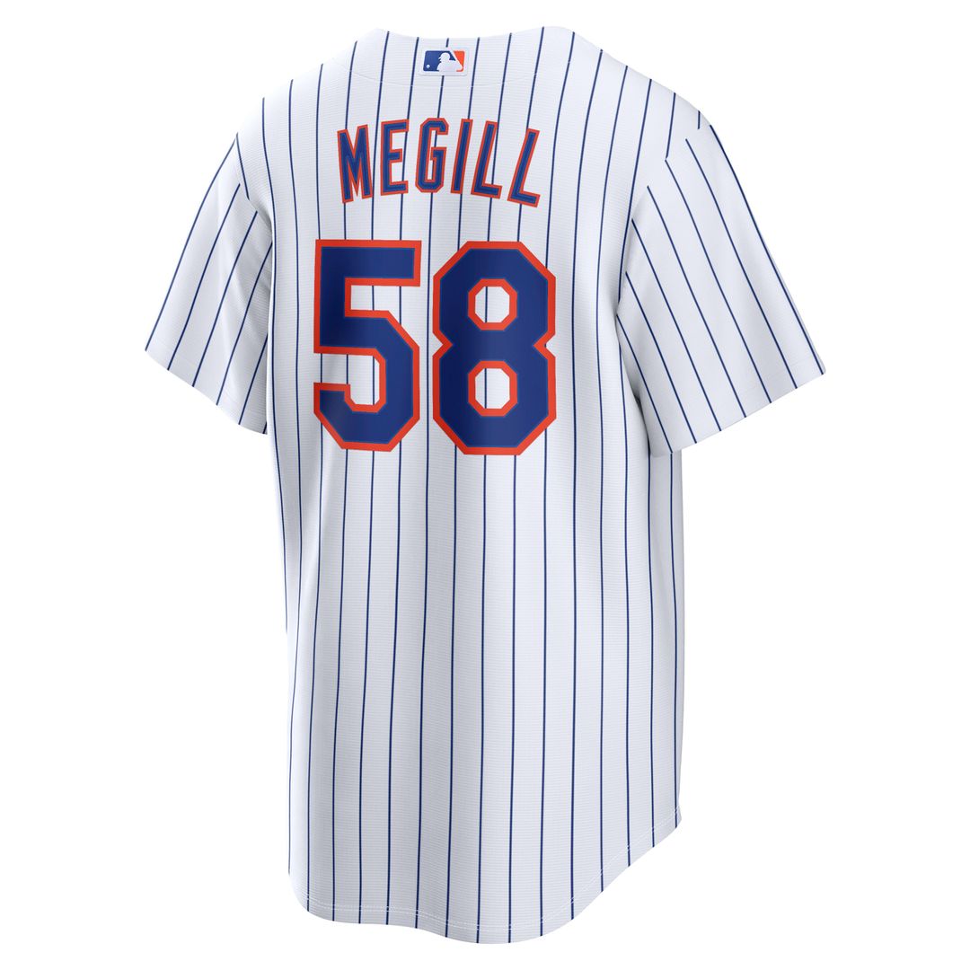 Men's New York Mets Tylor Megill Nike White Home Replica Jersey