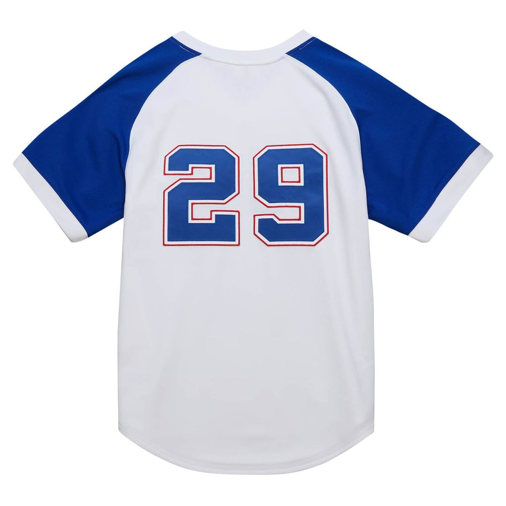 Men's Atlanta Braves John Smoltz Mitchell & Ness White 2004 Cooperstown Collection Authentic Throwback Jersey