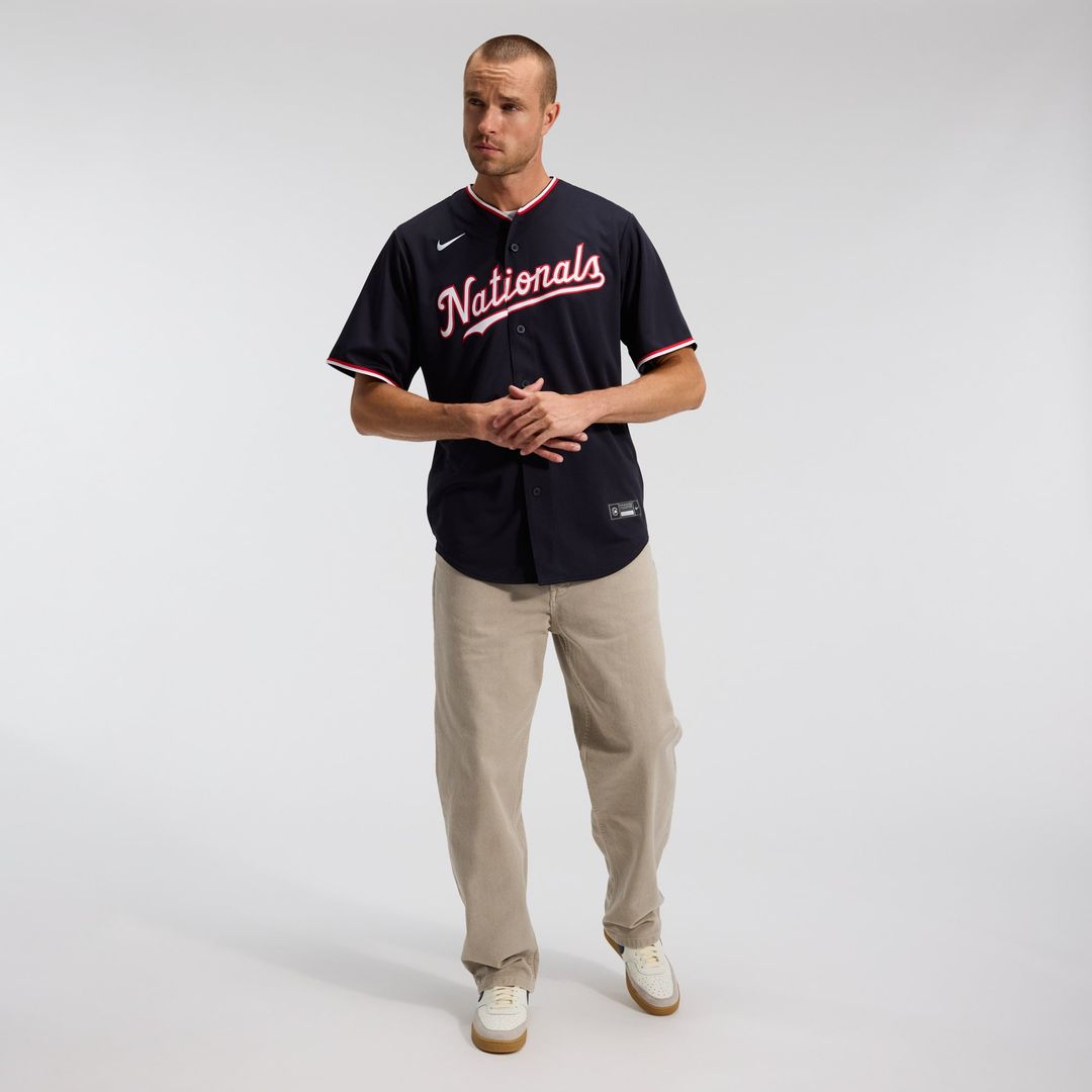 Men's Washington Nationals Dylan Crews Nike Navy Alternate Replica Jersey