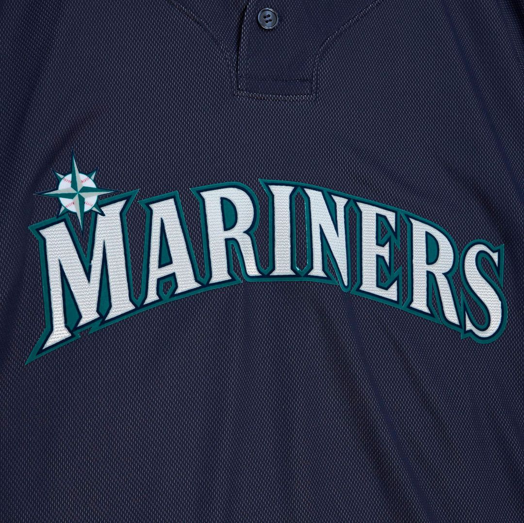 Men's Seattle Mariners Ichiro Suzuki Mitchell & Ness Navy Big & Tall Cooperstown Mesh Batting Practice Jersey