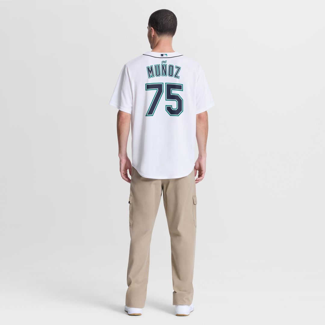 Men's Seattle Mariners Andrés Muñoz Nike White Home Replica Jersey