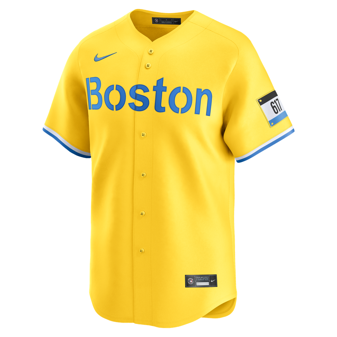 Men's Boston Red Sox Kristian Campbell Nike Gold Alternate Limited Jersey