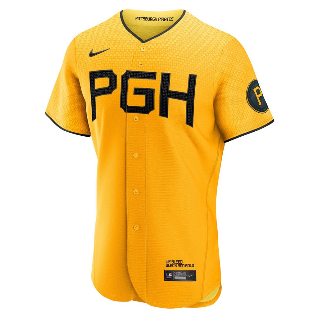 Men's Pittsburgh Pirates  Nike Gold City Connect Authentic Jersey