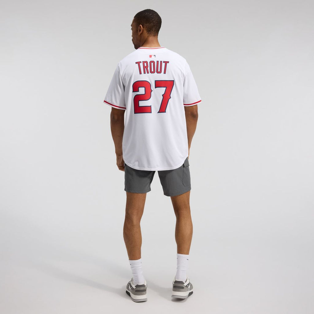 Men's Los Angeles Angels Mike Trout Nike White Home Limited Player Jersey