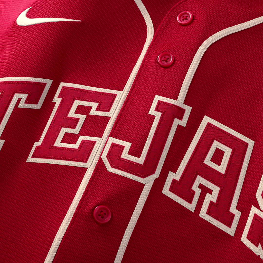 Men's Texas Rangers Joc Pederson Nike Red 2026 City Connect Stadium Jersey
