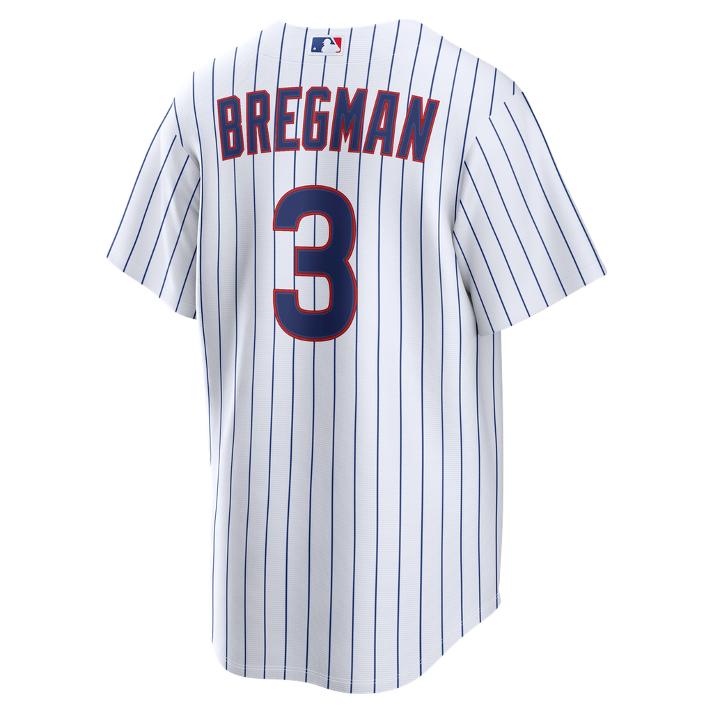 Men's Chicago Cubs Alex Bregman Nike White Home Replica Jersey
