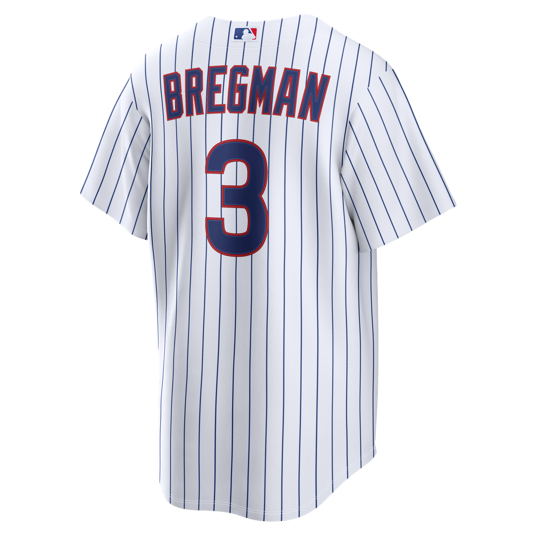 Men's Chicago Cubs Alex Bregman Nike White Home Replica Jersey