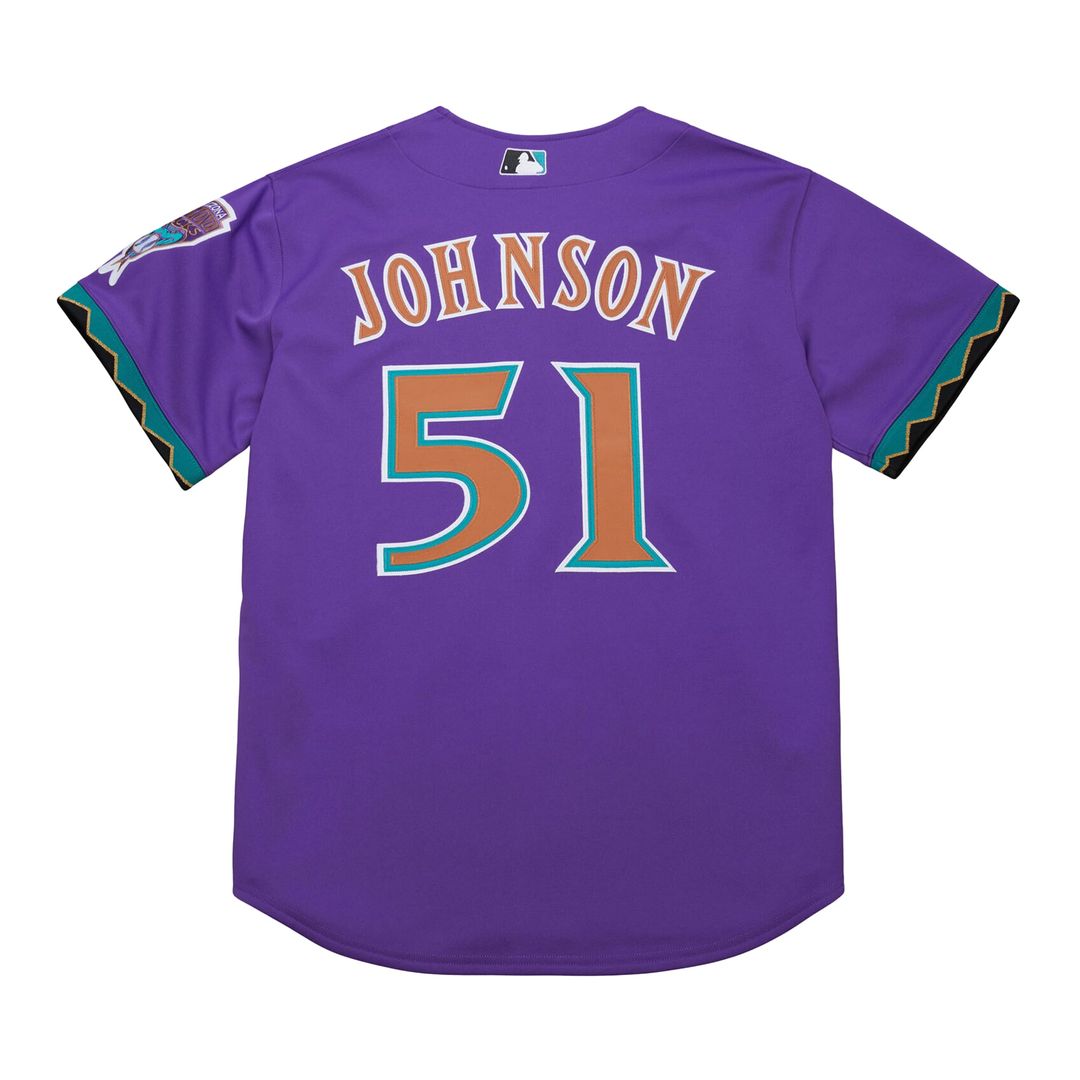 Men's Arizona Diamondbacks Randy Johnson Mitchell & Ness Black 2001 Authentic Jersey