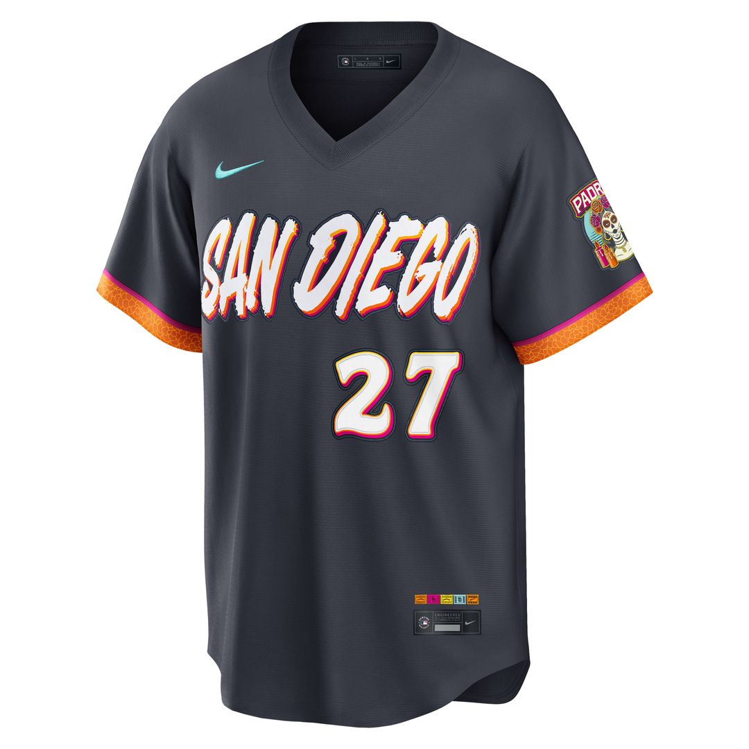 Men's San Diego Padres Nick Pivetta Nike Obsidian 2026 City Connect Stadium Jersey