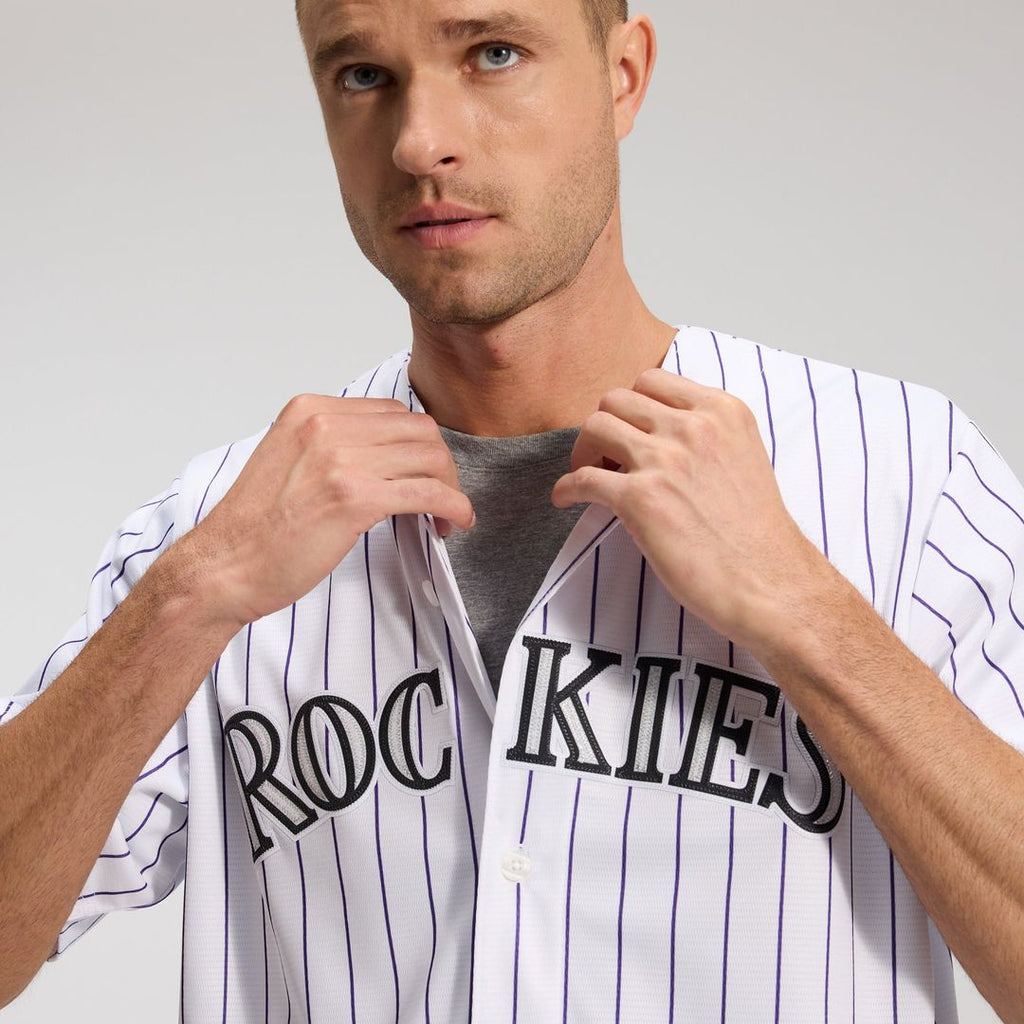 Men's Colorado Rockies Nike White Home Replica Team Jersey