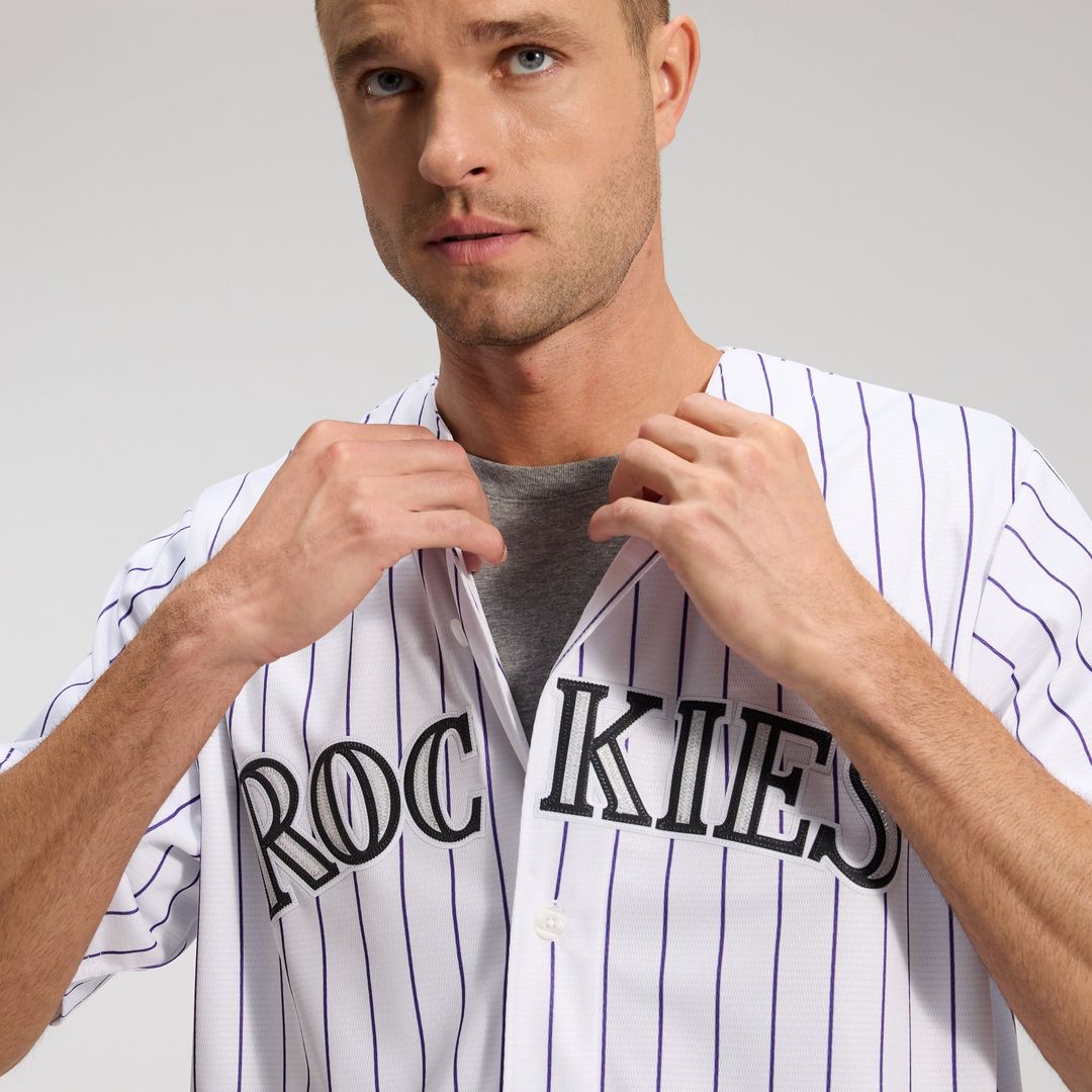 Men's Colorado Rockies Nike White Home Replica Team Jersey