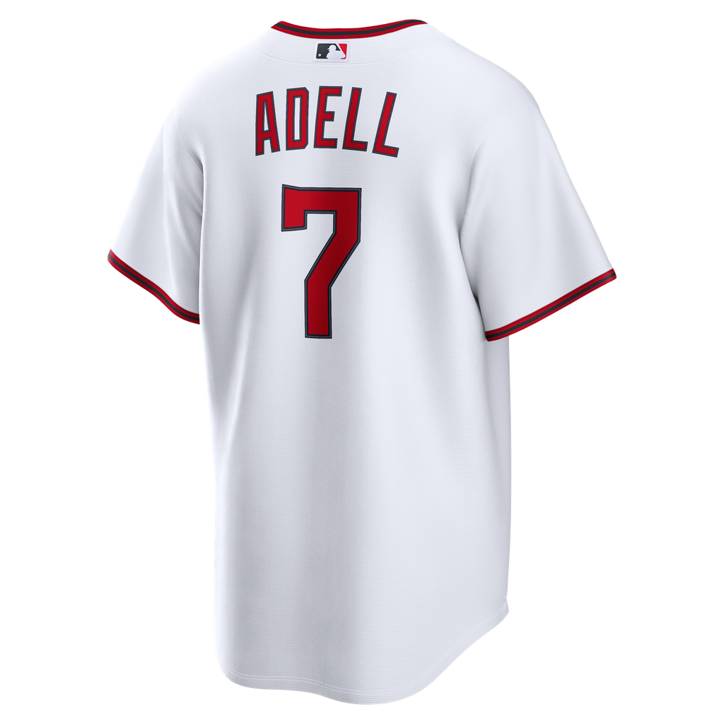 Men's Cleveland Guardians Jo Adell Nike White Home Replica Jersey