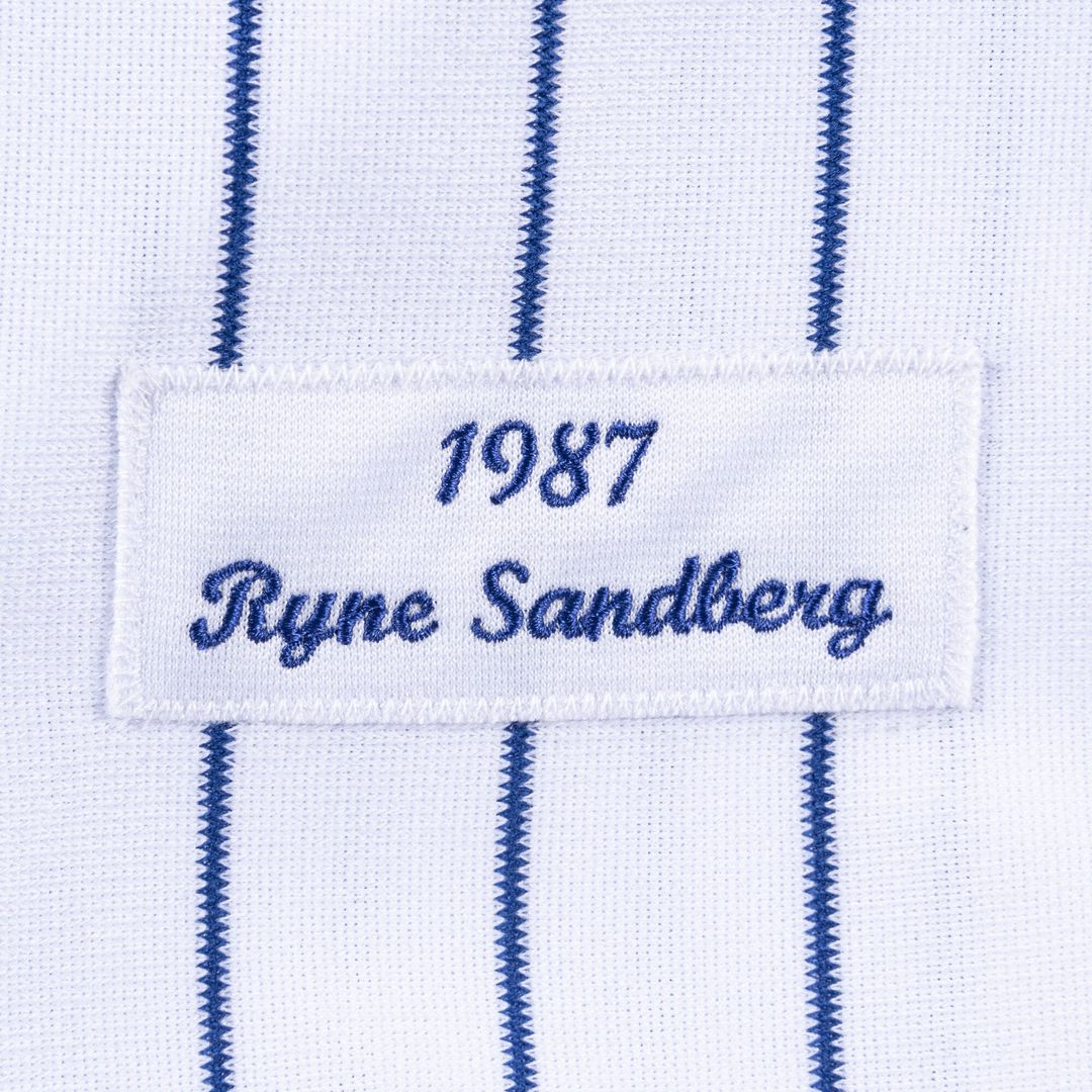 Men's Chicago Cubs Ryne Sandberg White Cooperstown Collection 1987 Authentic Player Jersey
