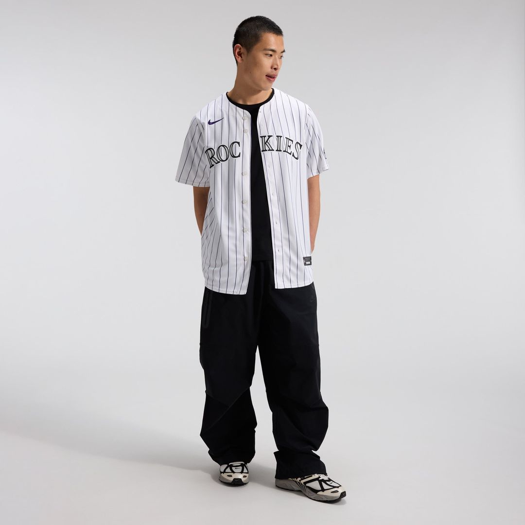 Men's Colorado Rockies Nike White Home Limited Jersey