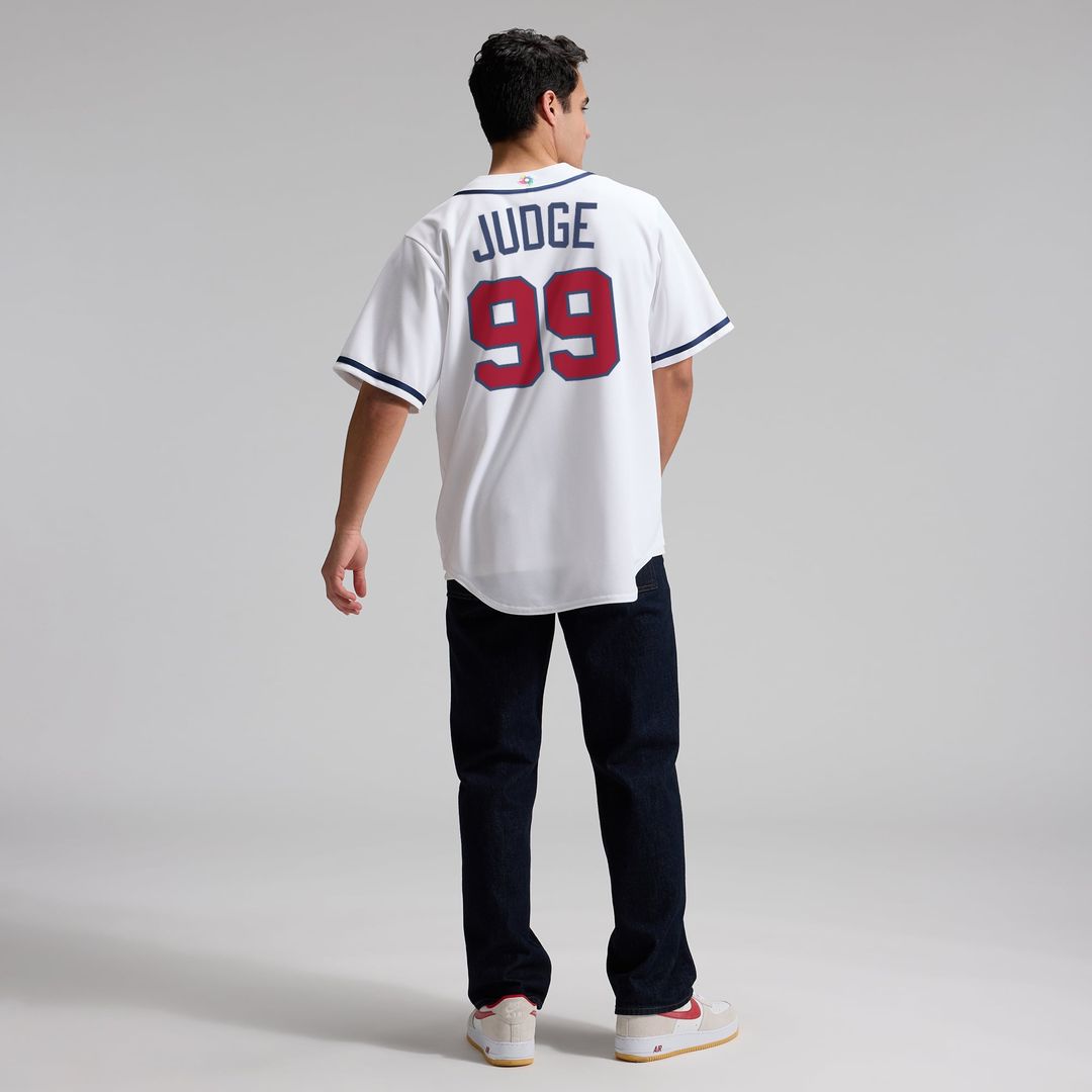 Men's USA Baseball Aaron Judge Nike White 2026 World Baseball Classic Home Stadium Jersey