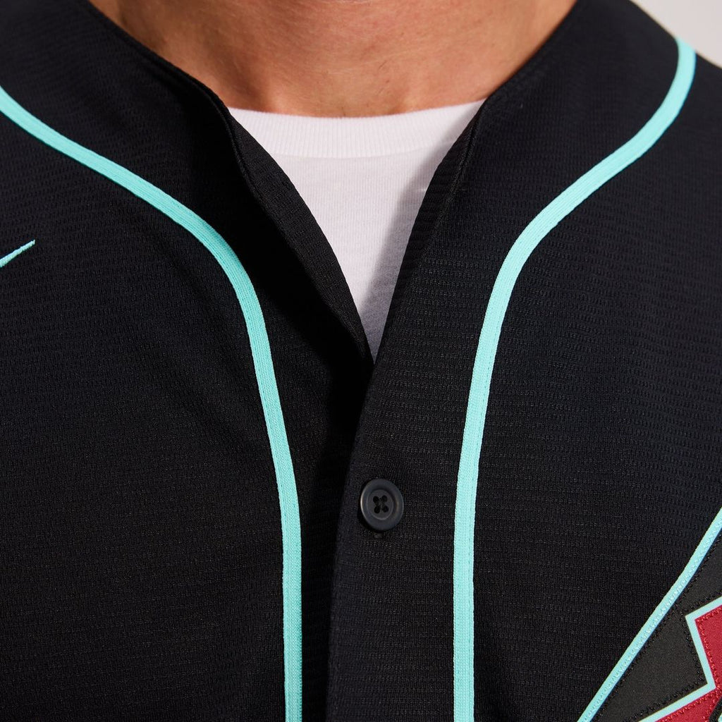 Men's Arizona Diamondbacks Corbin Carroll Nike Black Alternate Replica Jersey