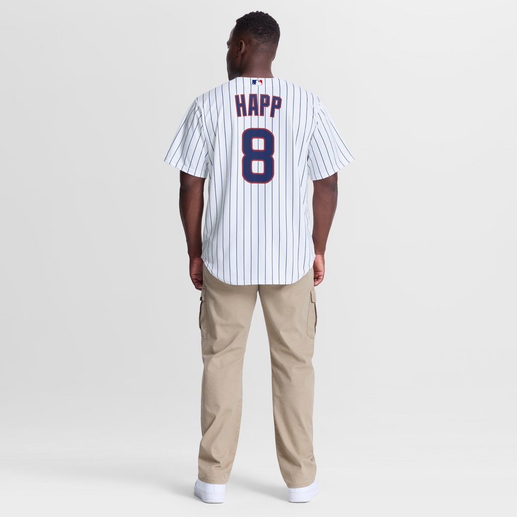 Men's Chicago Cubs Ian Happ Nike White Home Replica Jersey