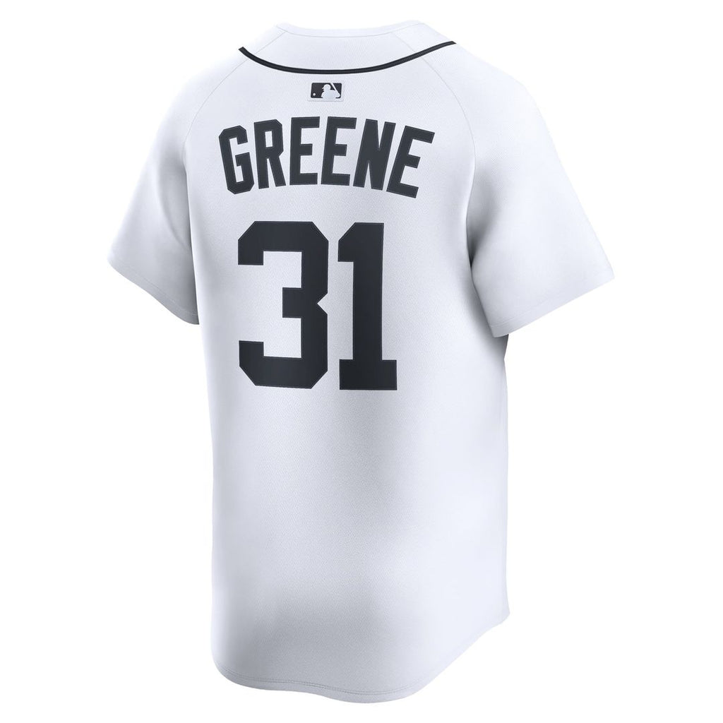 Men's Detroit Tigers Riley Greene Nike White Home Limited Player Jersey