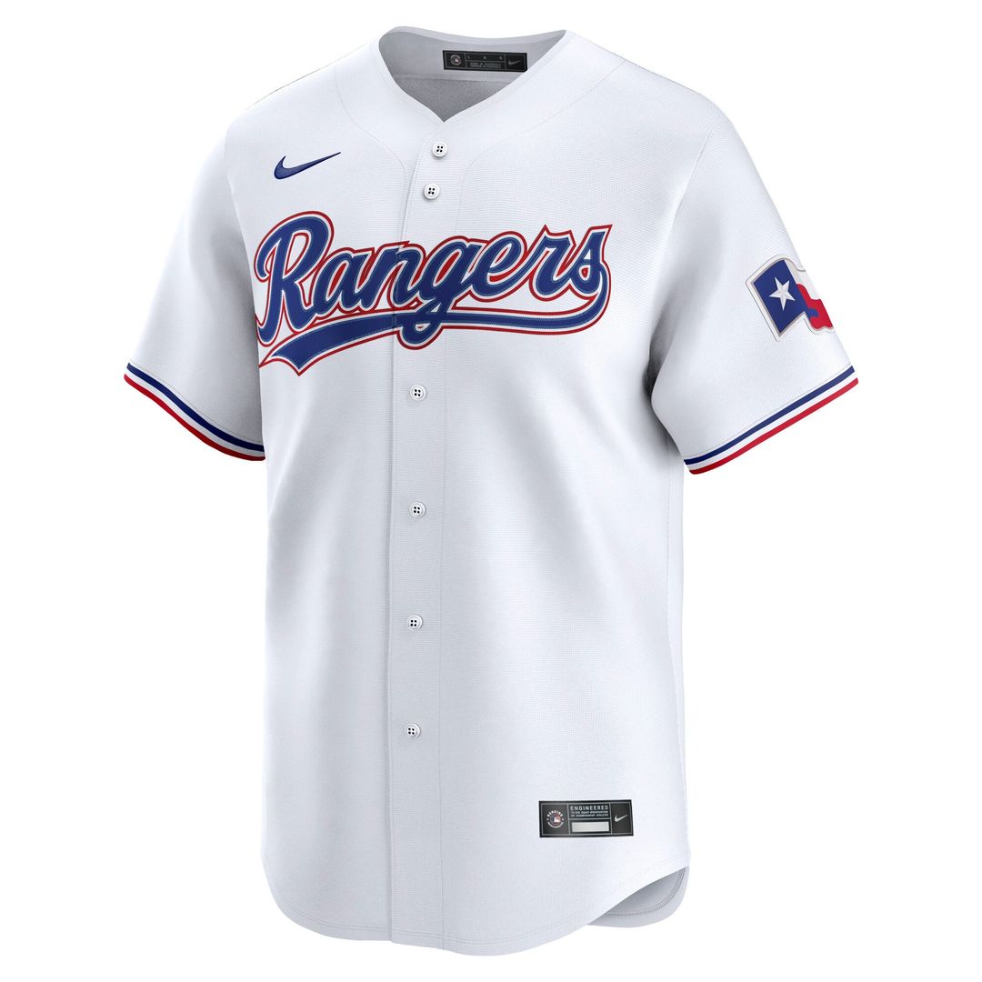 Men's Texas Rangers Nike White Home Limited Jersey
