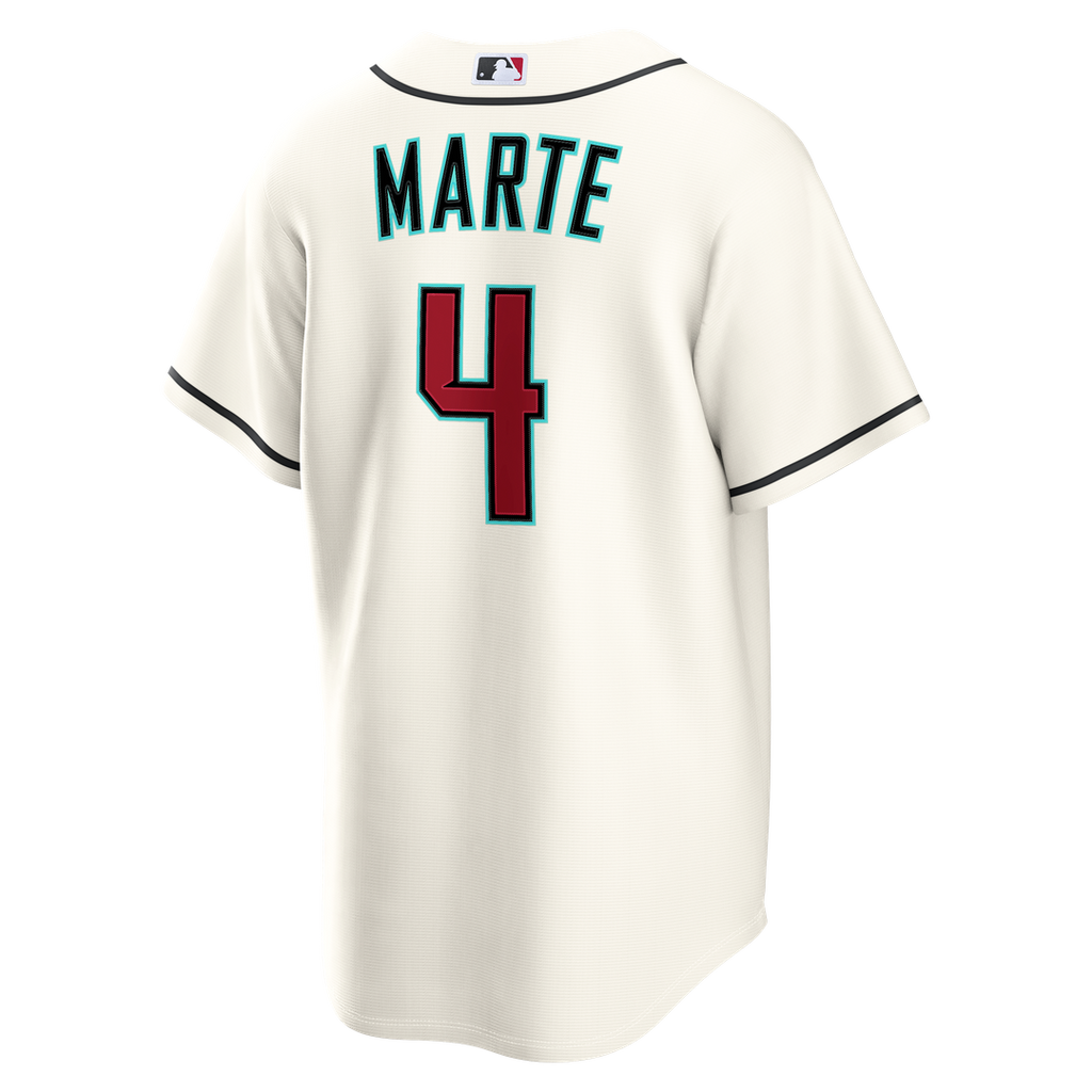 Men's Arizona Diamondbacks Ketel Marte Nike Cream Home Replica Jersey
