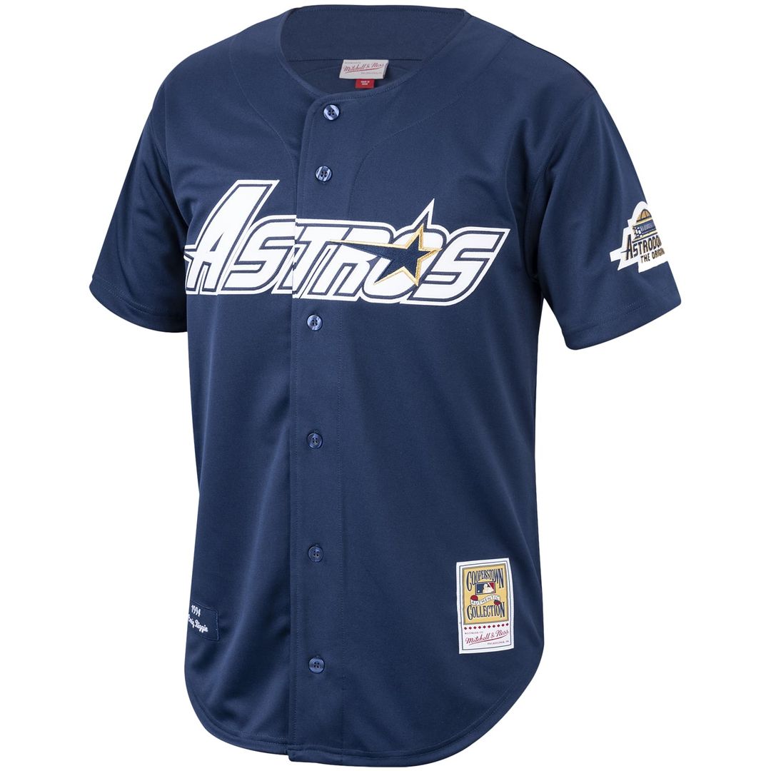 Men's Houston Astros Craig Biggio Mitchell & Ness Navy Cooperstown Collection 1994 Authentic Jersey